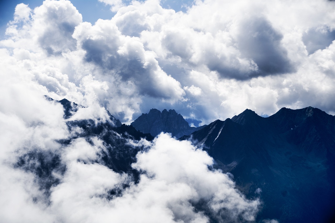 clouds sky blue free photo