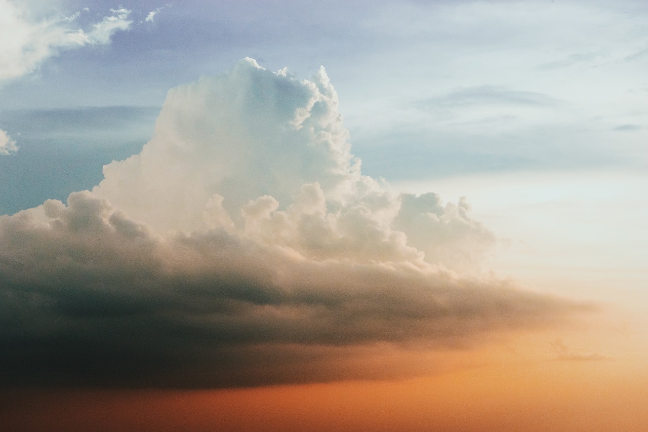 clouds sky aerial free photo