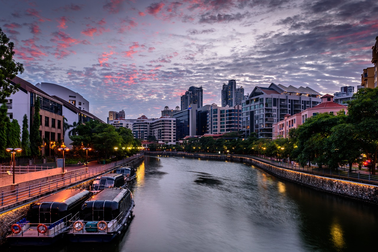 clouds sky canal free photo