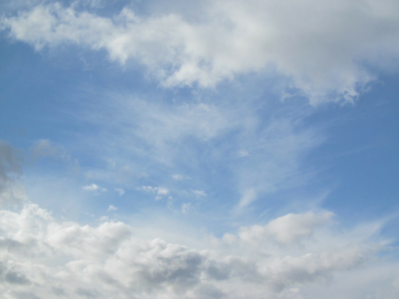 clouds sky blue free photo