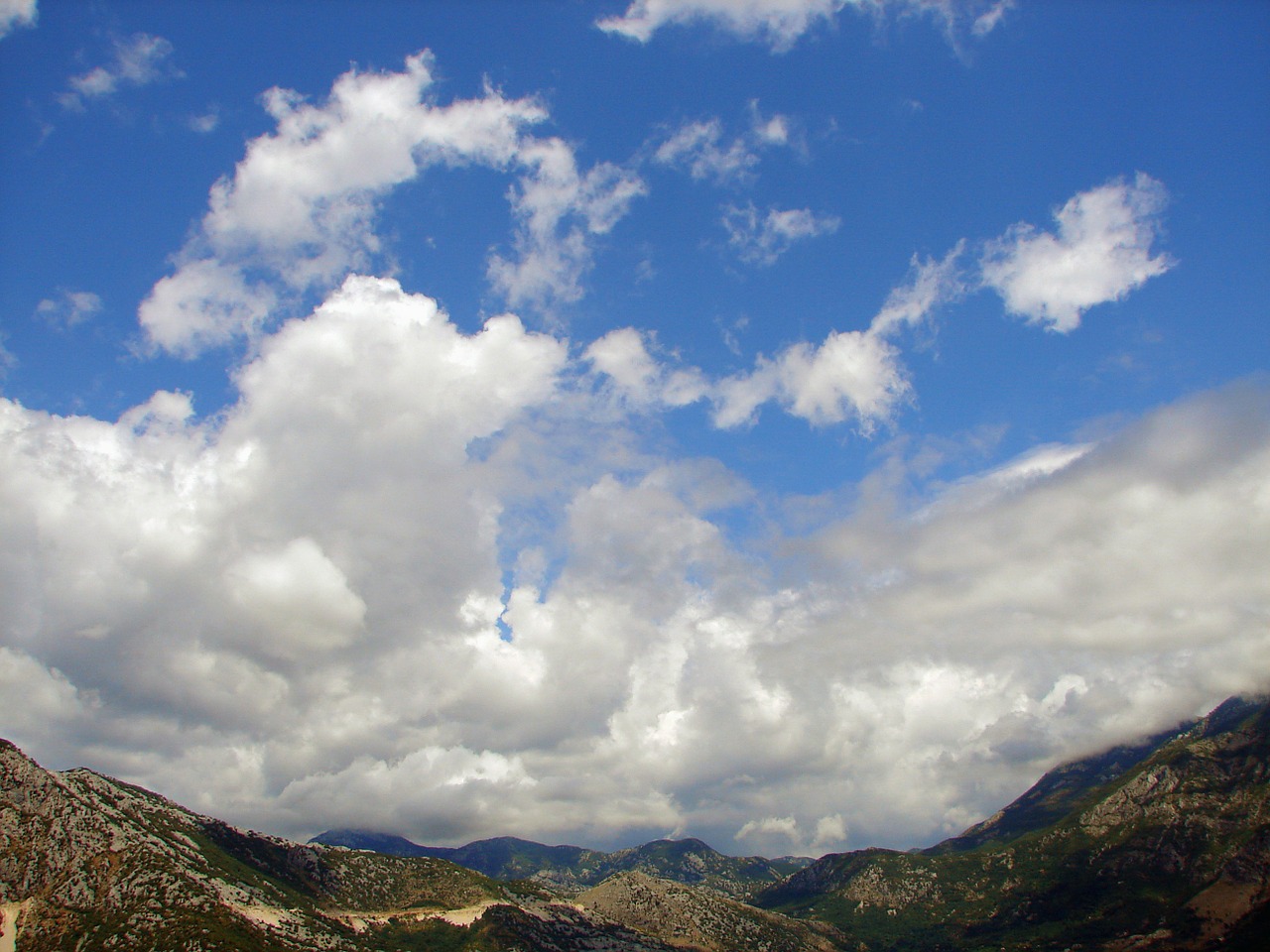 clouds landscape blue free photo