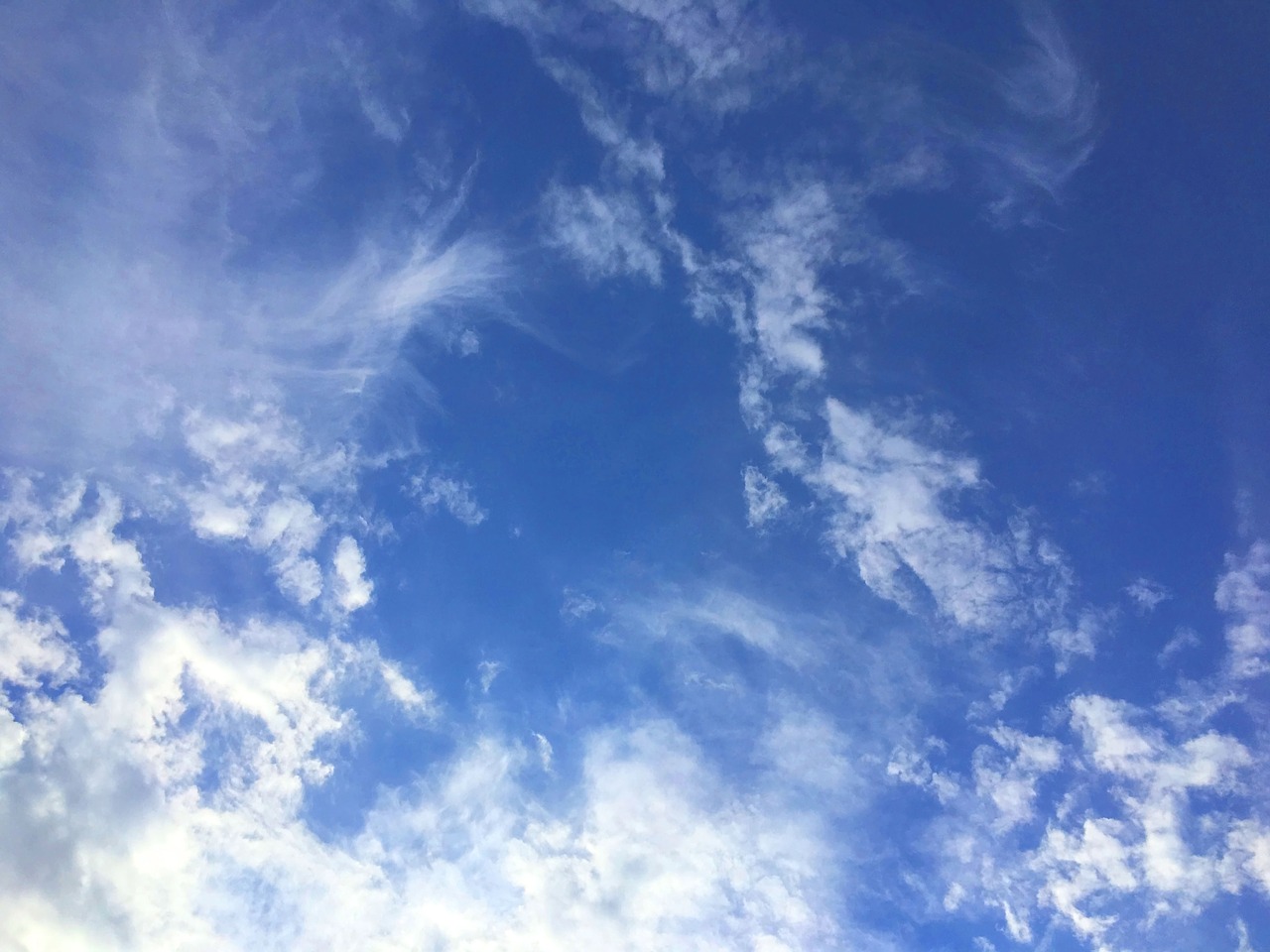 clouds sky blue free photo