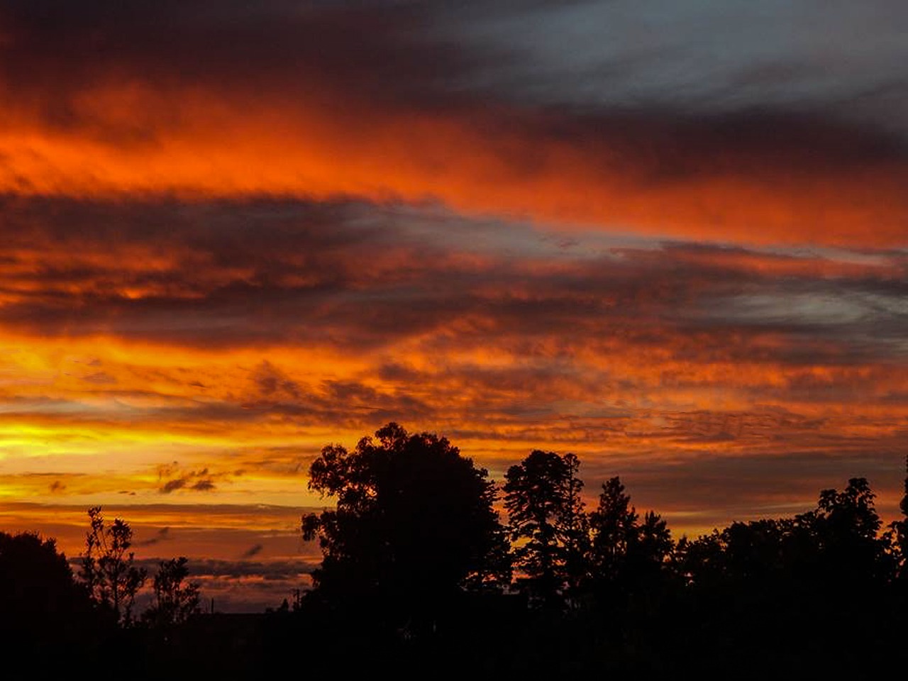 clouds red sunset free photo