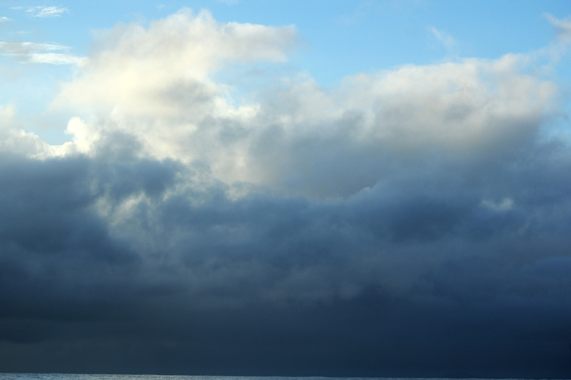 clouds cloudy sky blue sky free photo