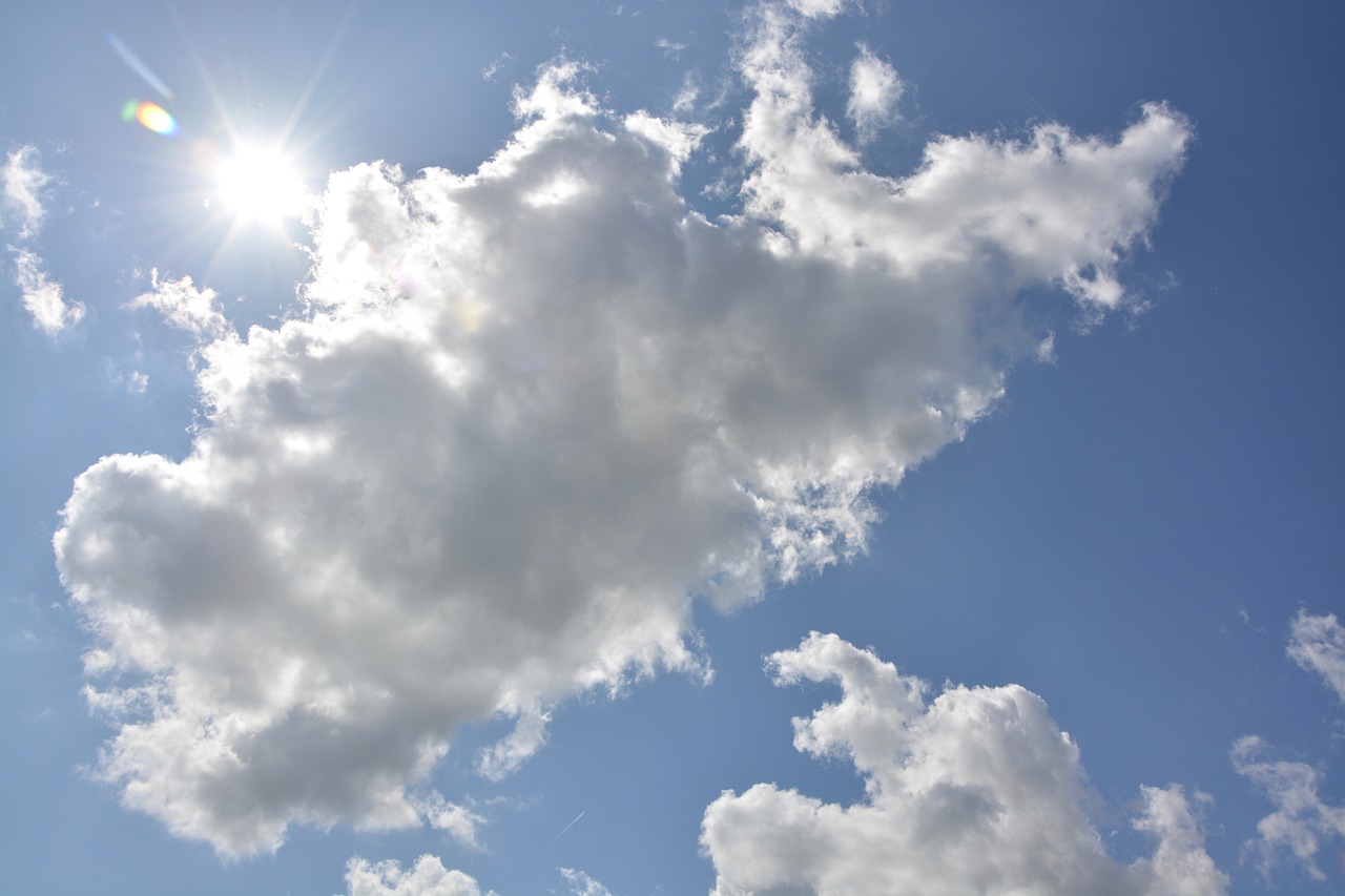 clouds white clouds cloudy sky free photo