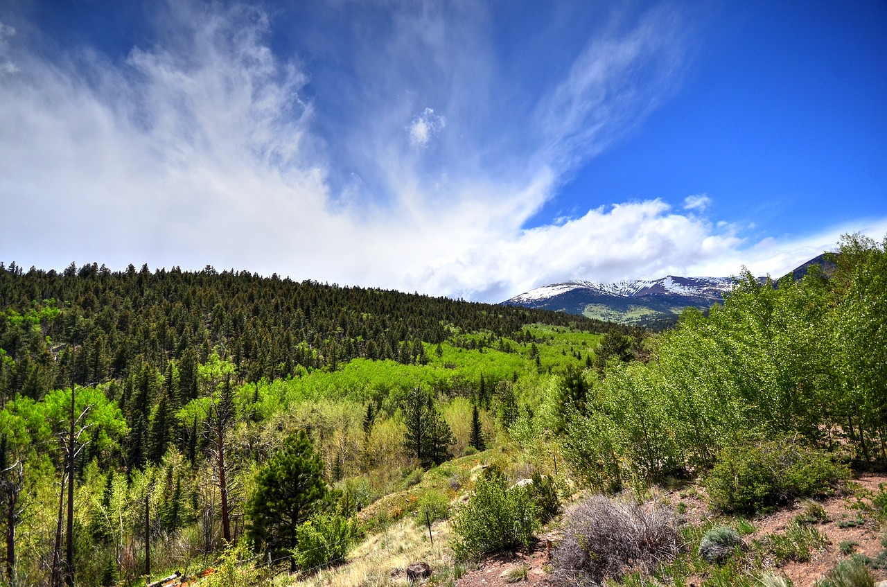 clouds sky mountains free photo