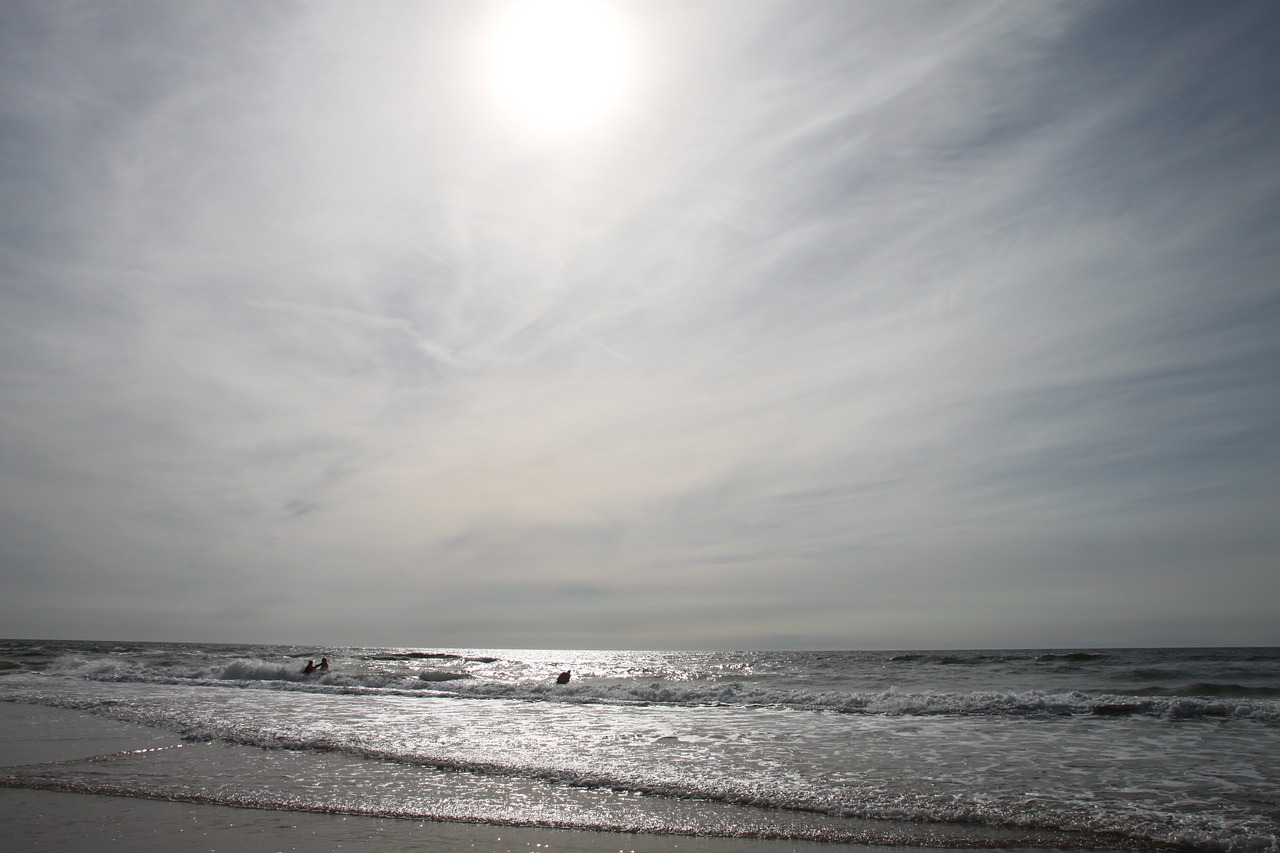 clouds sea water free photo