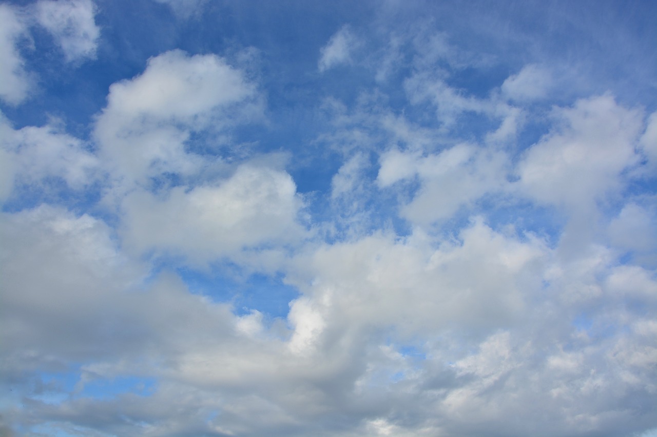 clouds white cloudy sky free photo