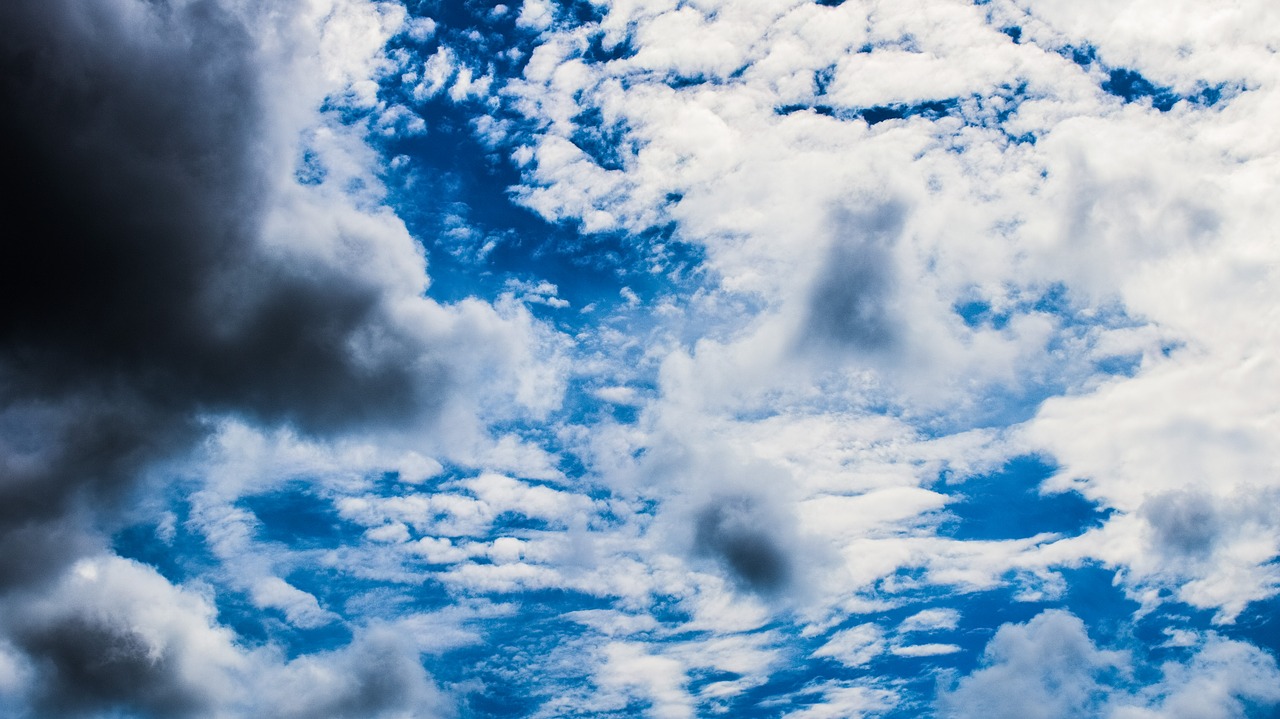 clouds sky blue sky clouds free photo