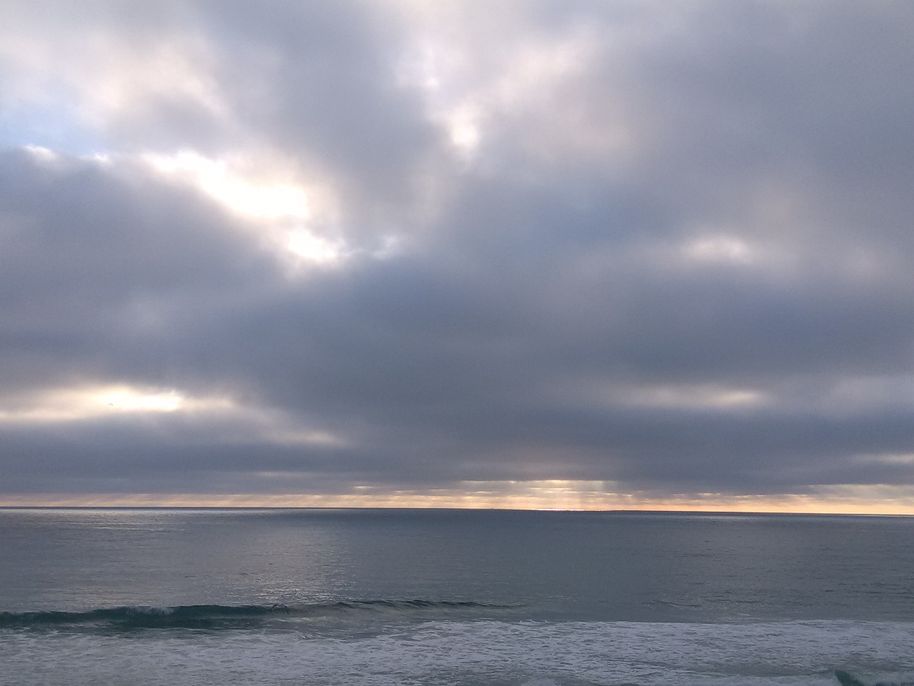 clouds sea sky free photo