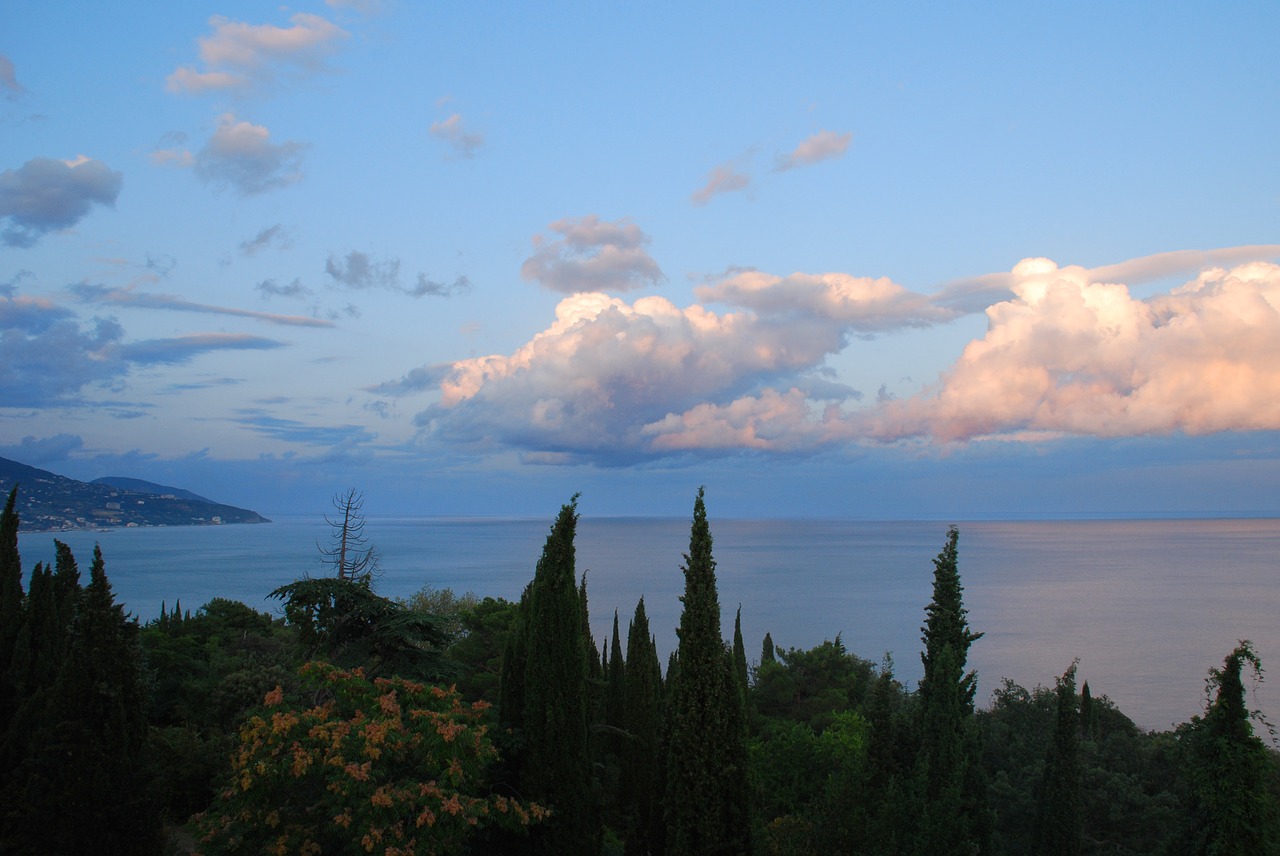 clouds evening sky free photo