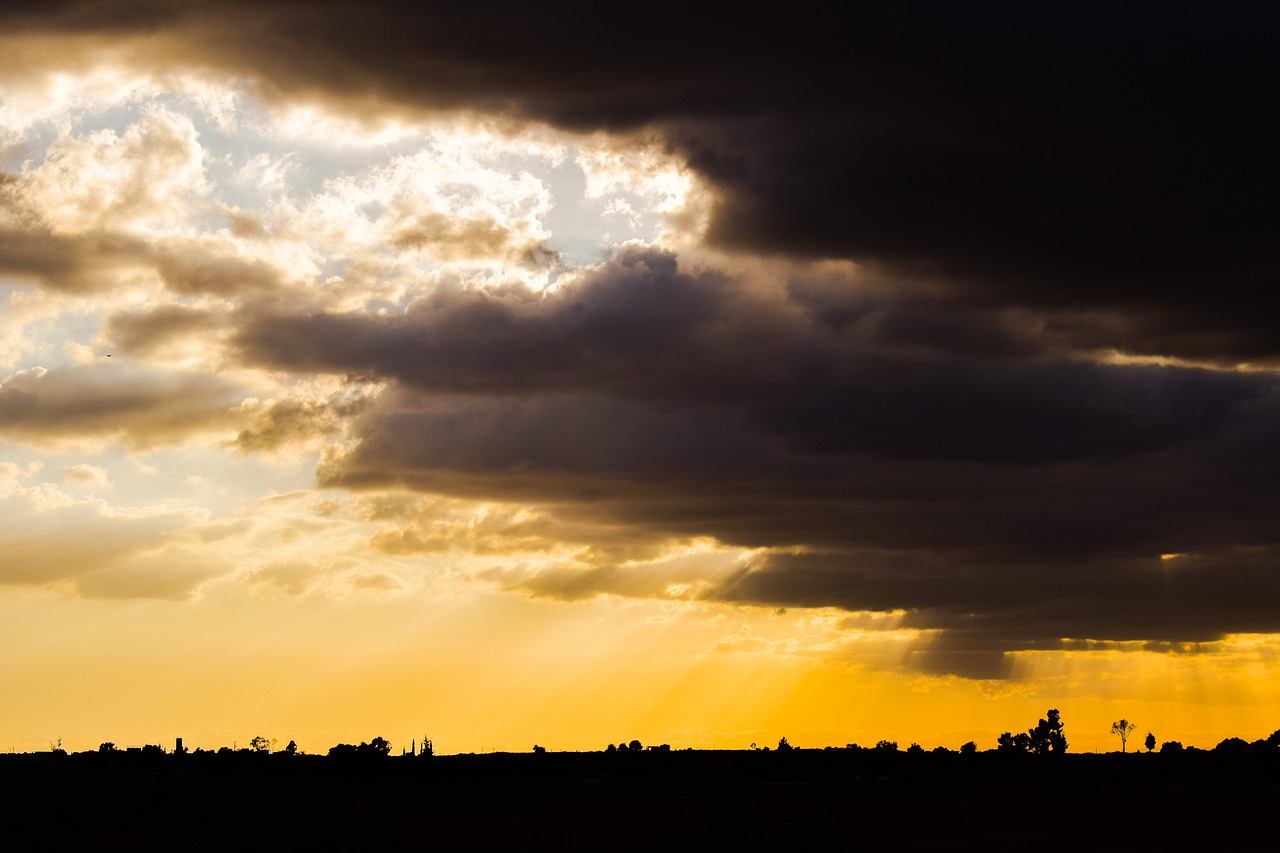 clouds sky stormy weather free photo