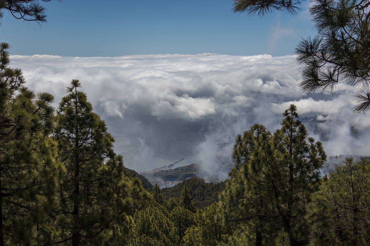 clouds mountains sky free photo