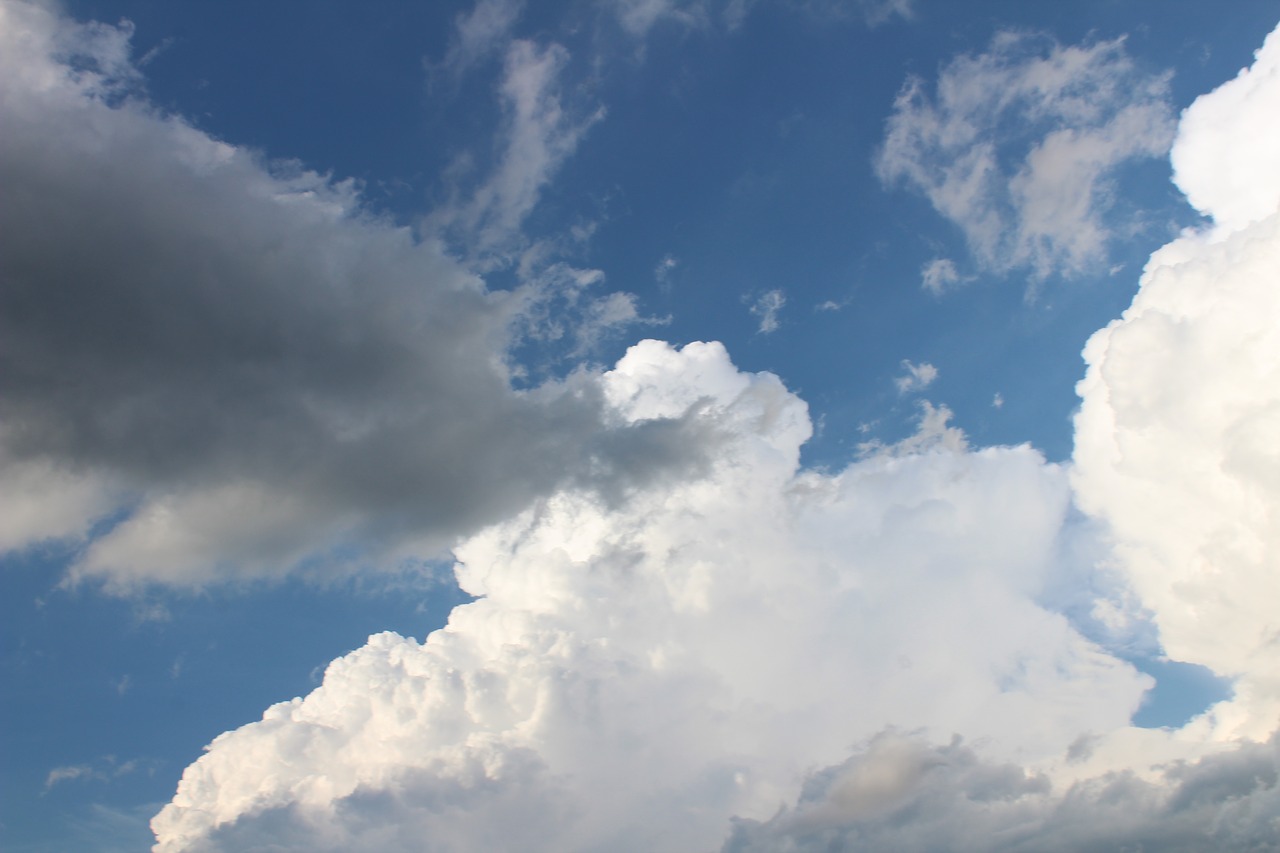 clouds sky blue free photo