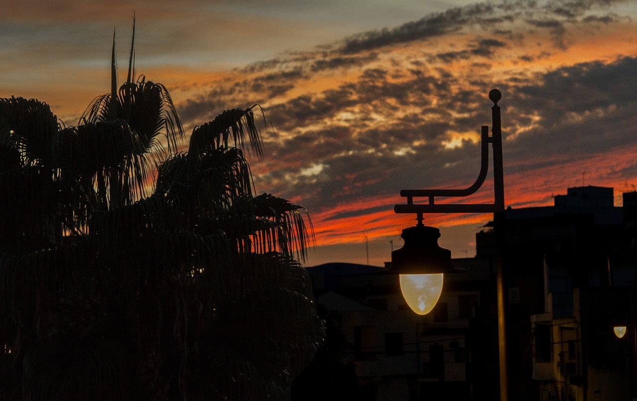 clouds red sunset free photo