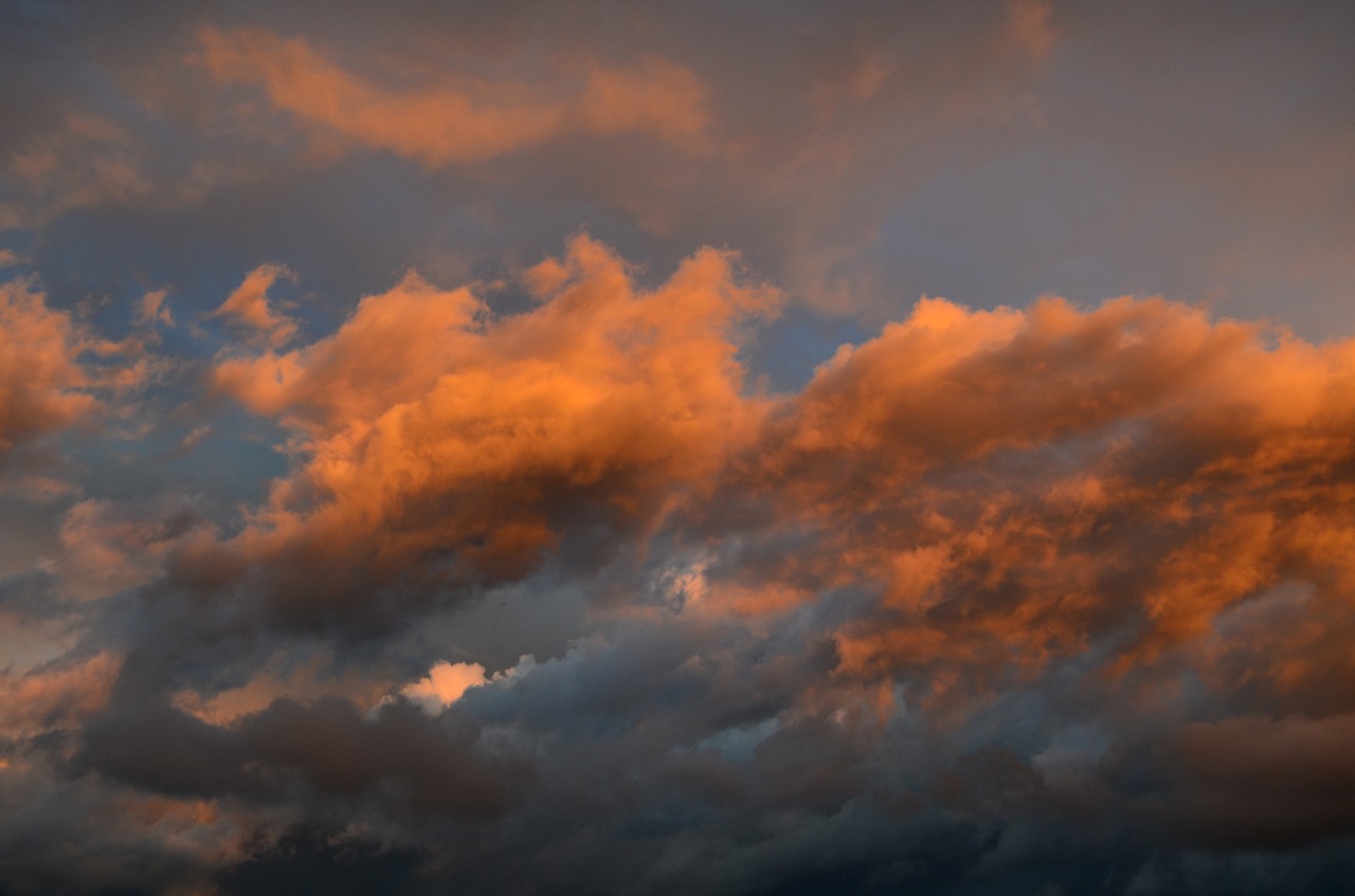 clouds sunset sky free photo