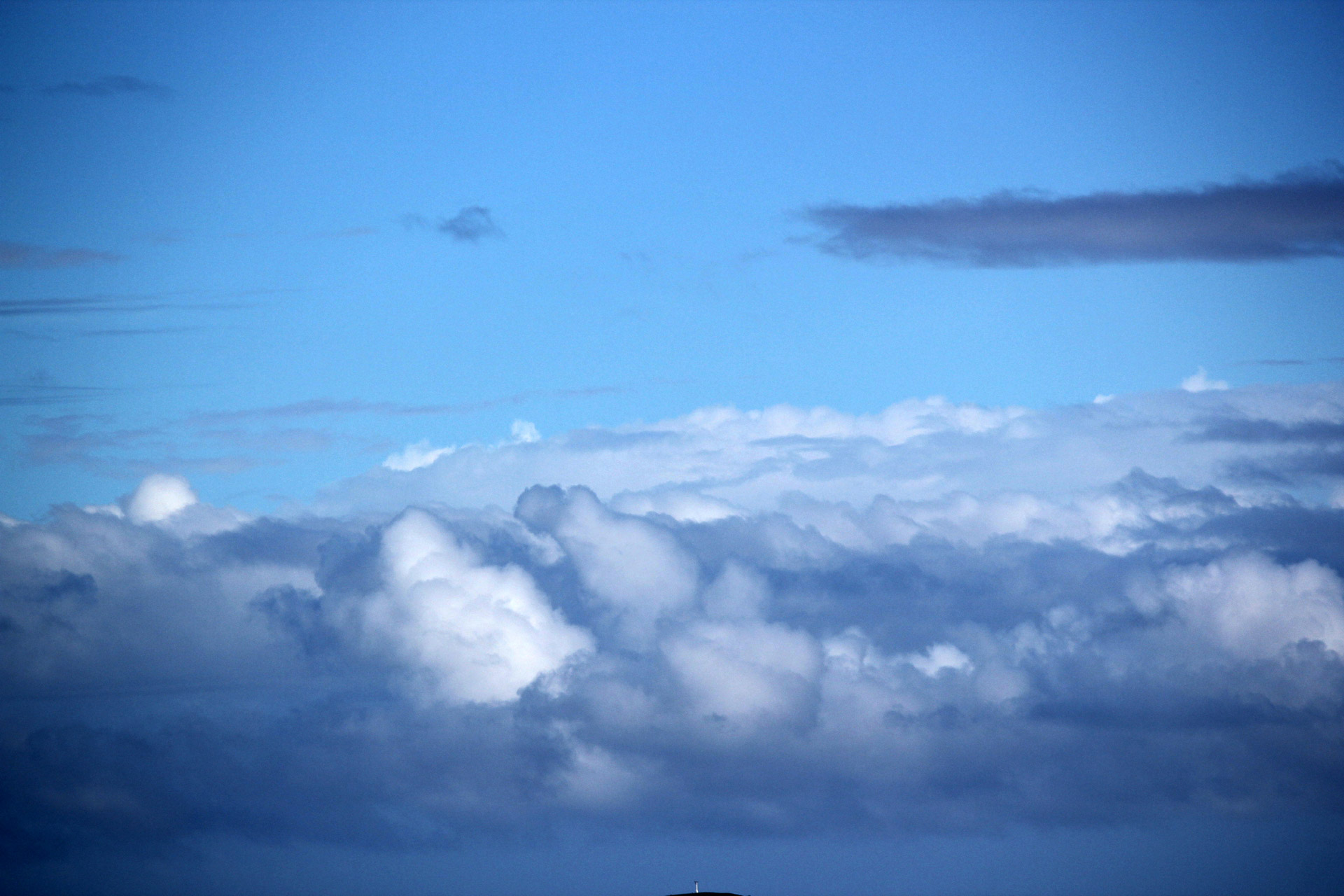 clouds cloudy sky blue sky free photo