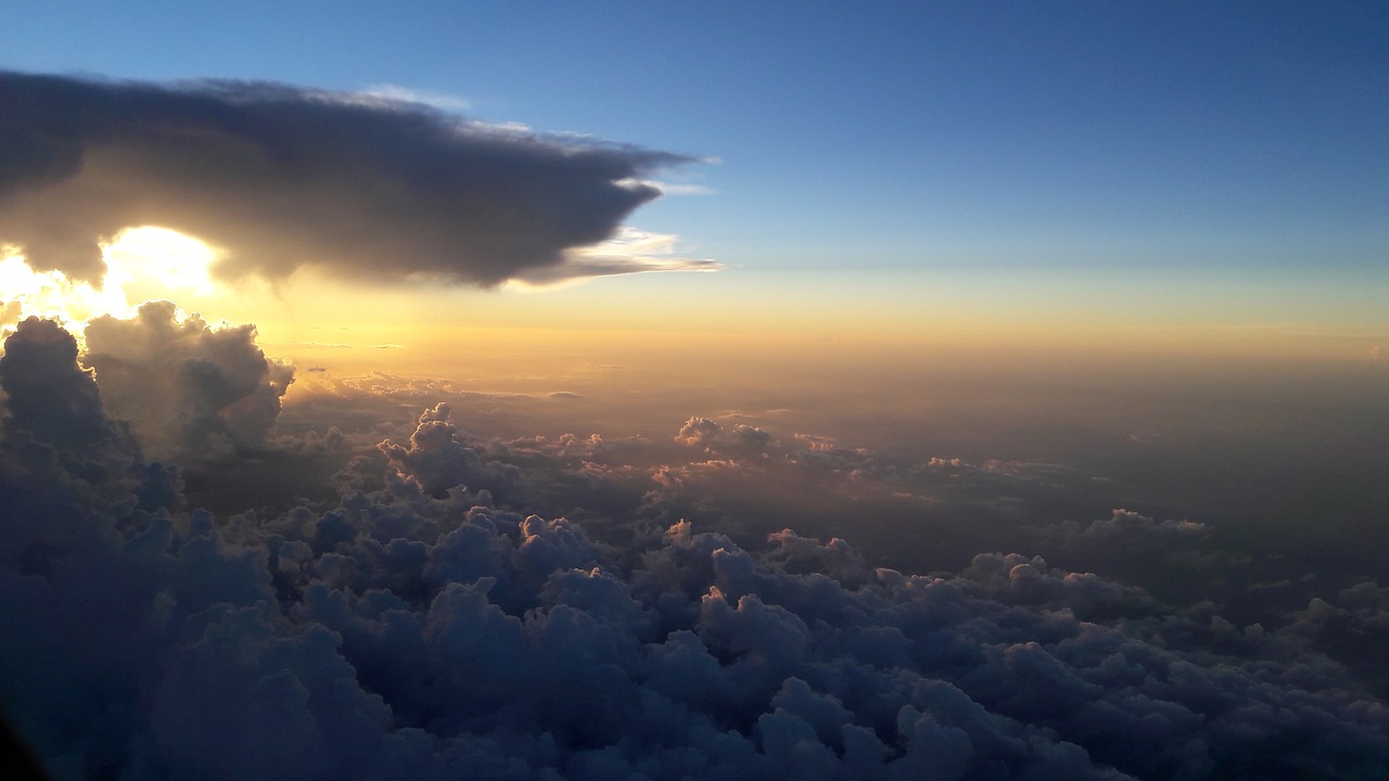 clouds travel sunset free photo