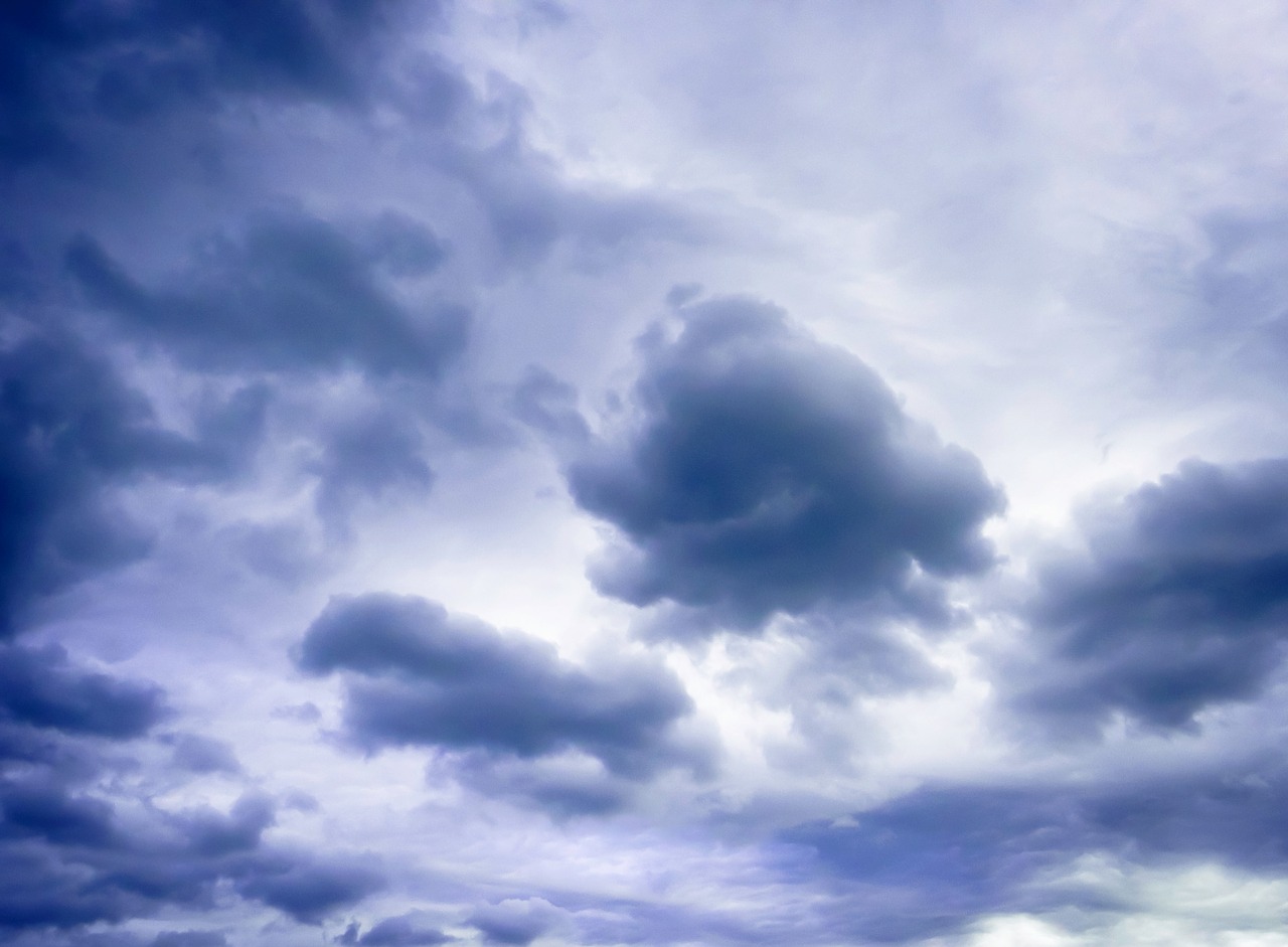 clouds dusk storm clouds free photo