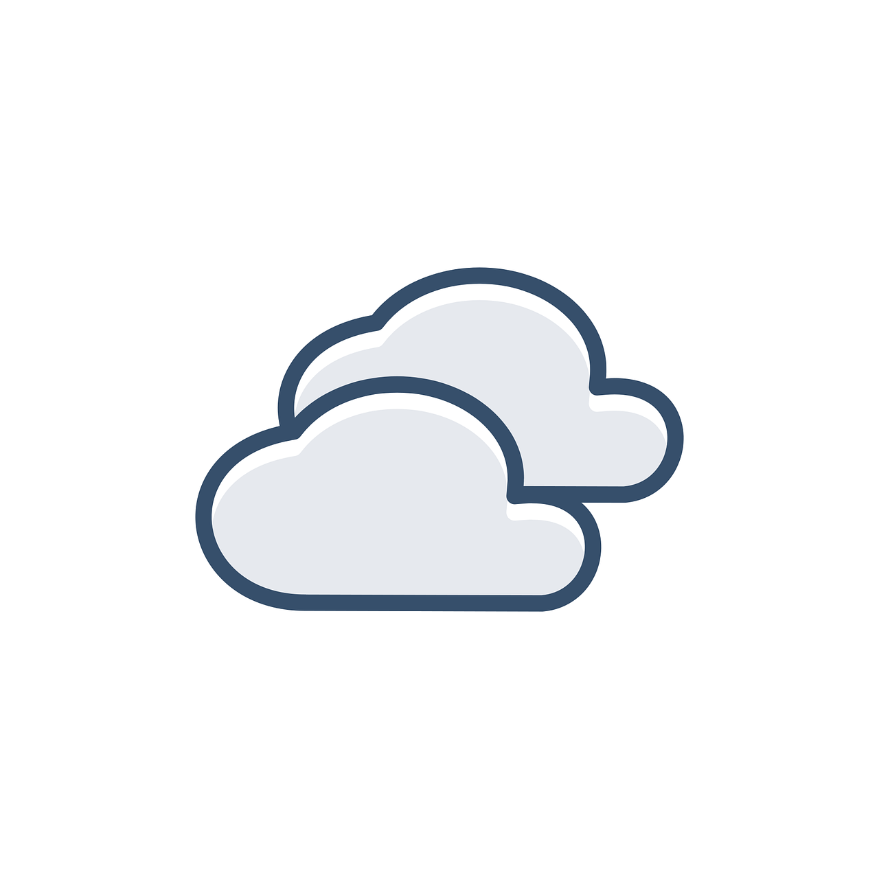 clouds icon weather free photo