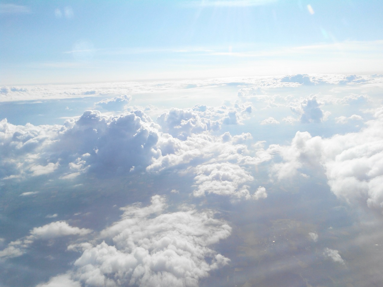 clouds cloud aircraft free photo