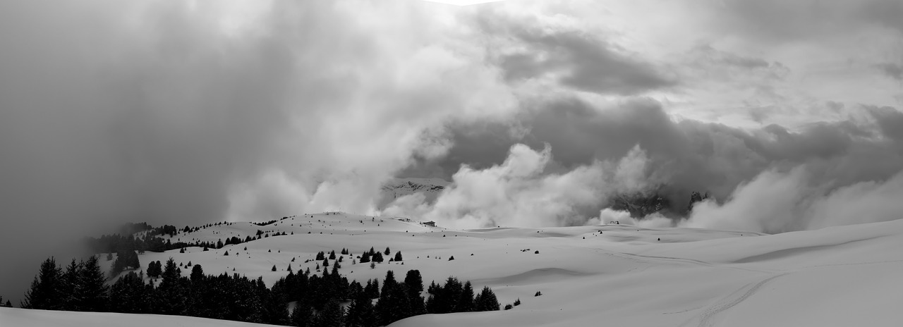 clouds panorama winter free photo
