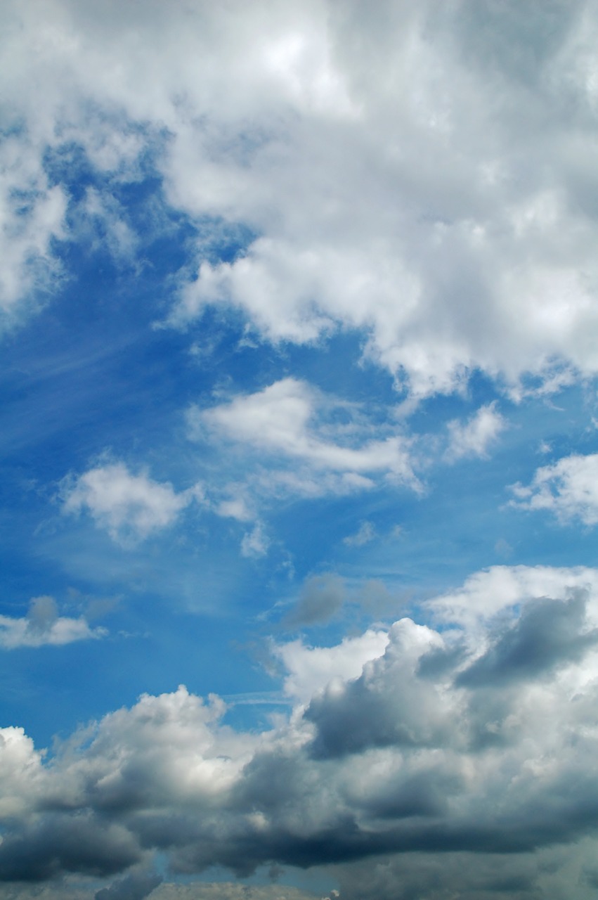 clouds cloud cover portrait free photo