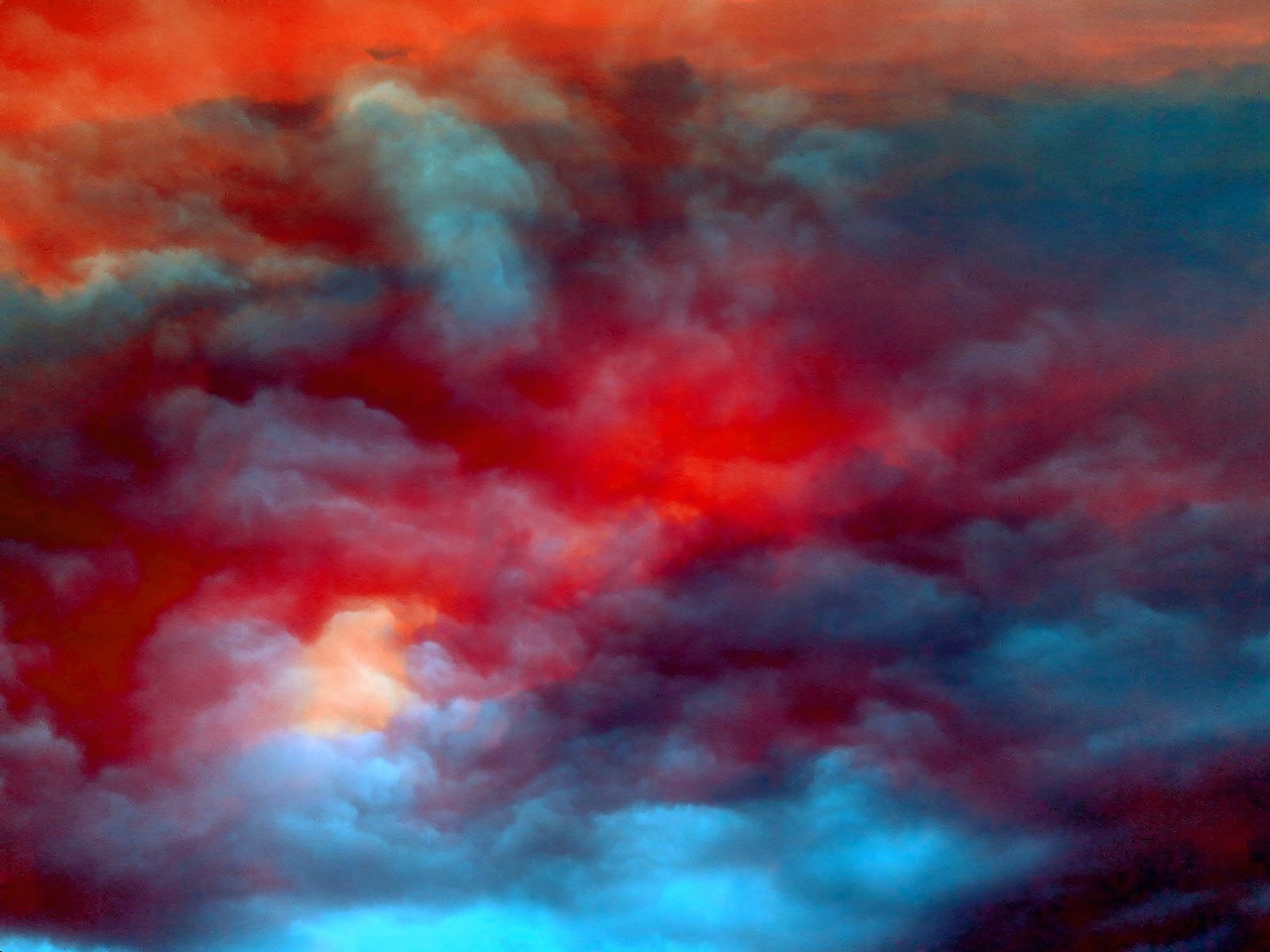 clouds cloudiness colorful free photo