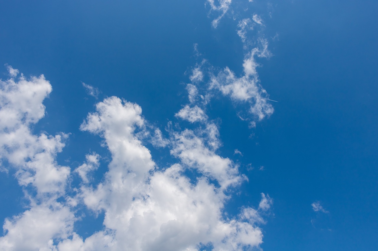 clouds  blue sky  summer free photo