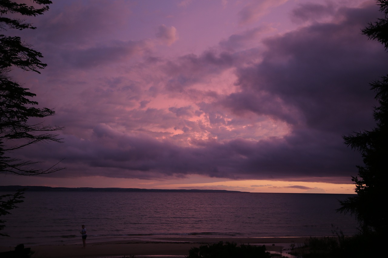 clouds  sky  purple free photo