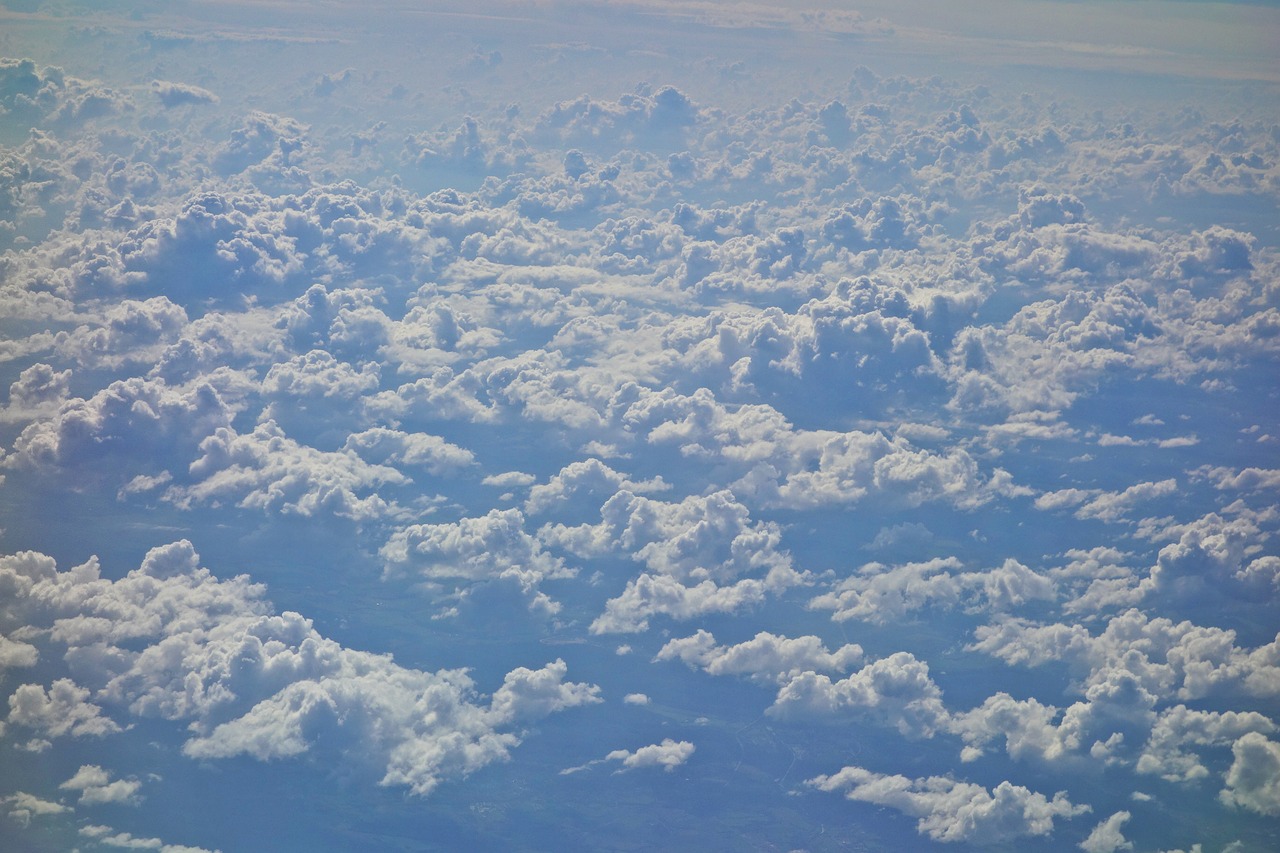 clouds  aerial view  sky free photo