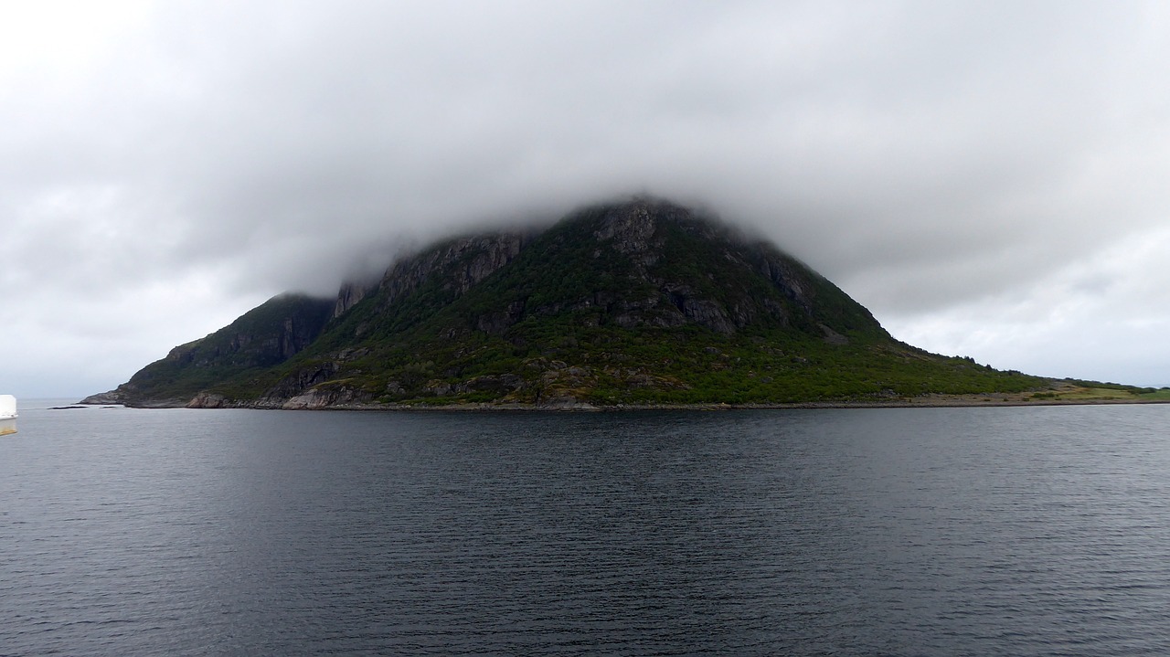 clouds  rock  mountain free photo