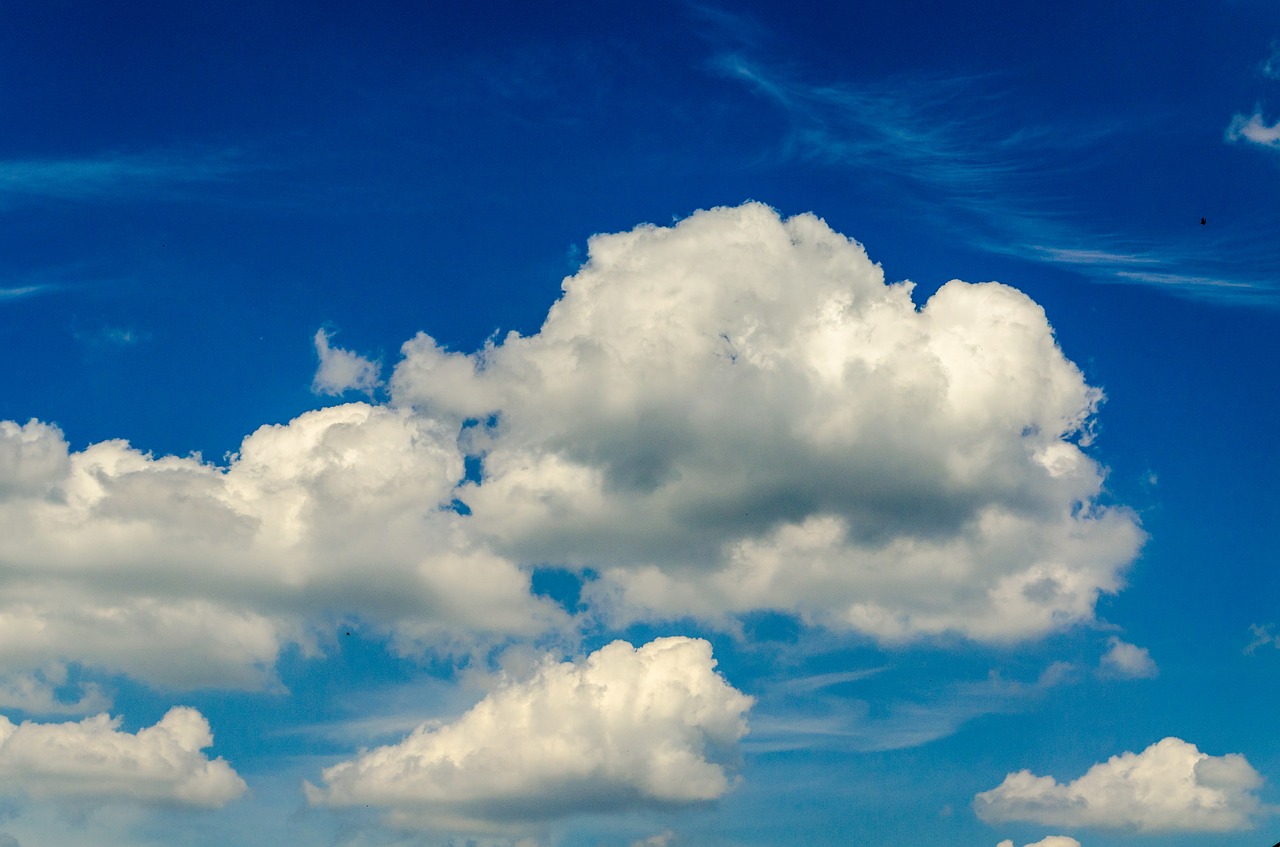 clouds sky blue free photo