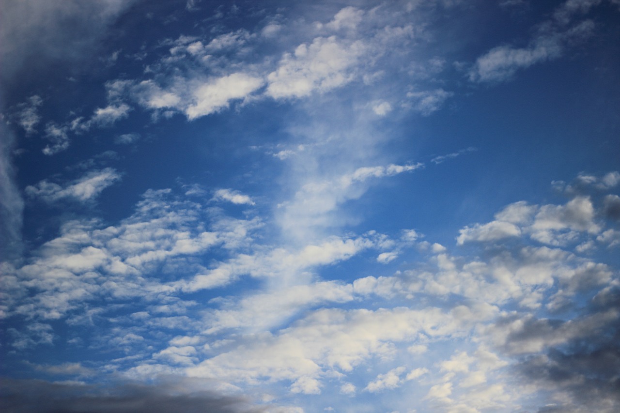 clouds nature blue free photo