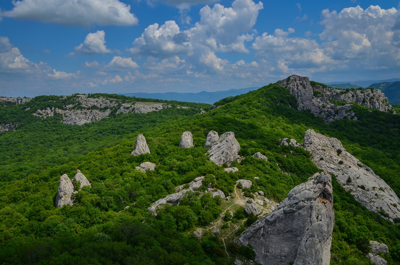 clouds  mountains  rocks free photo