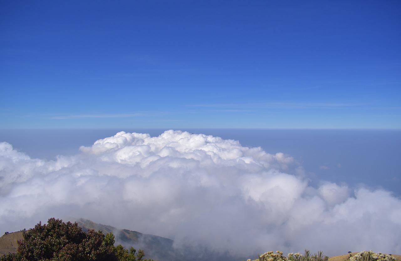 clouds  summit  mountain free photo