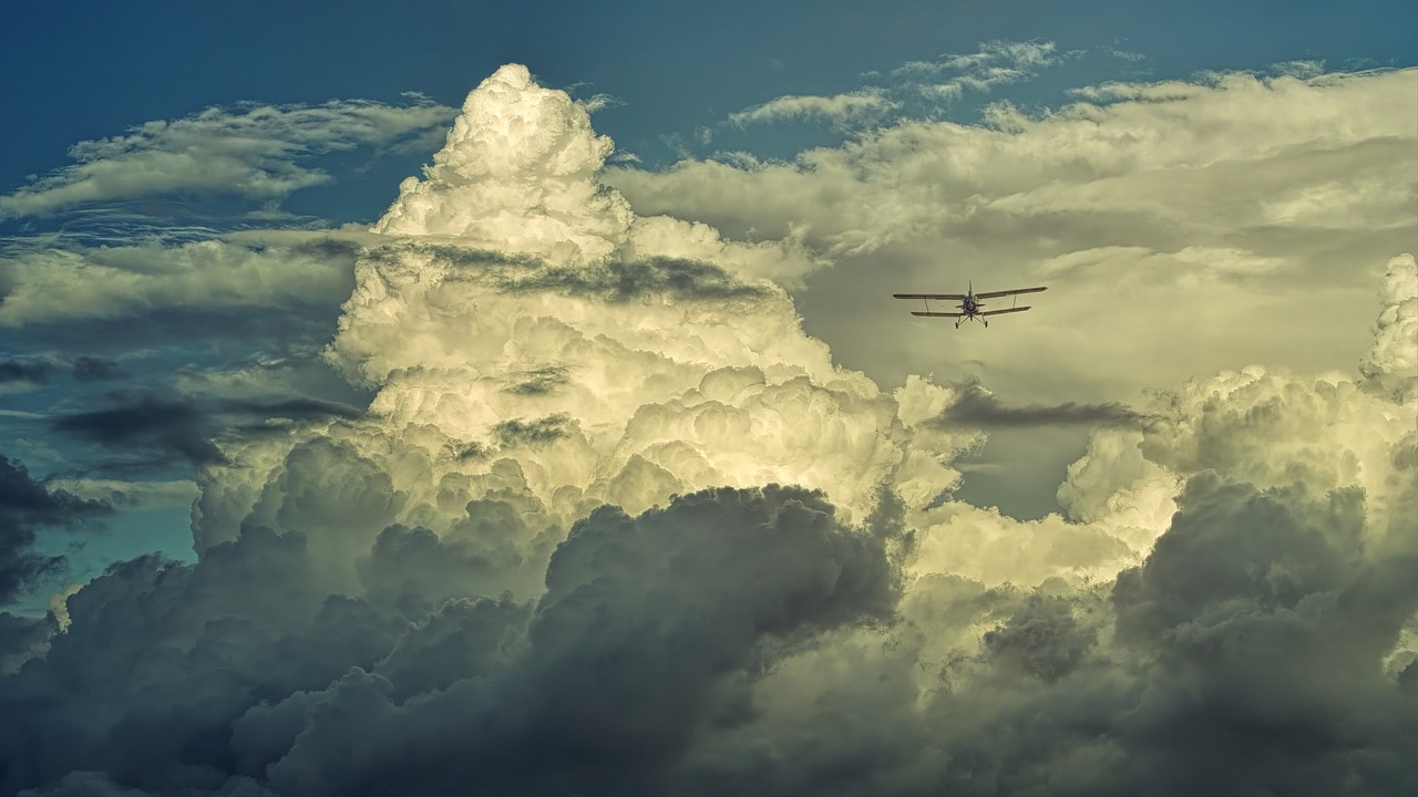 clouds  cloud formation  aircraft free photo