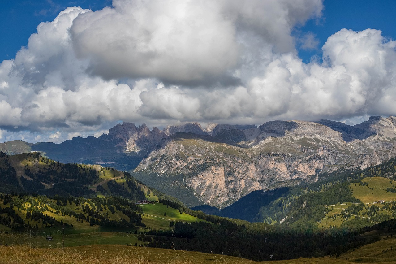 clouds  mountains  dolomites free photo