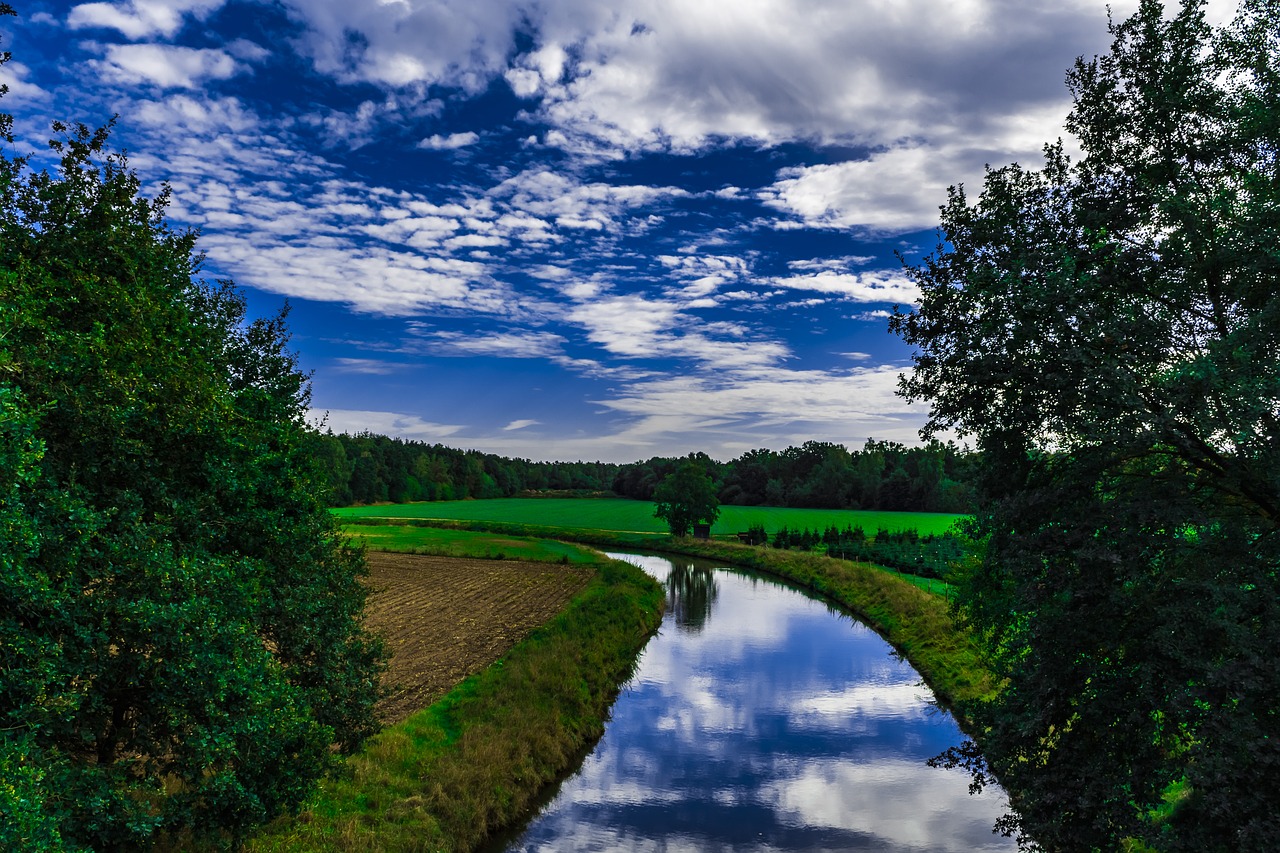 clouds  water  land free photo