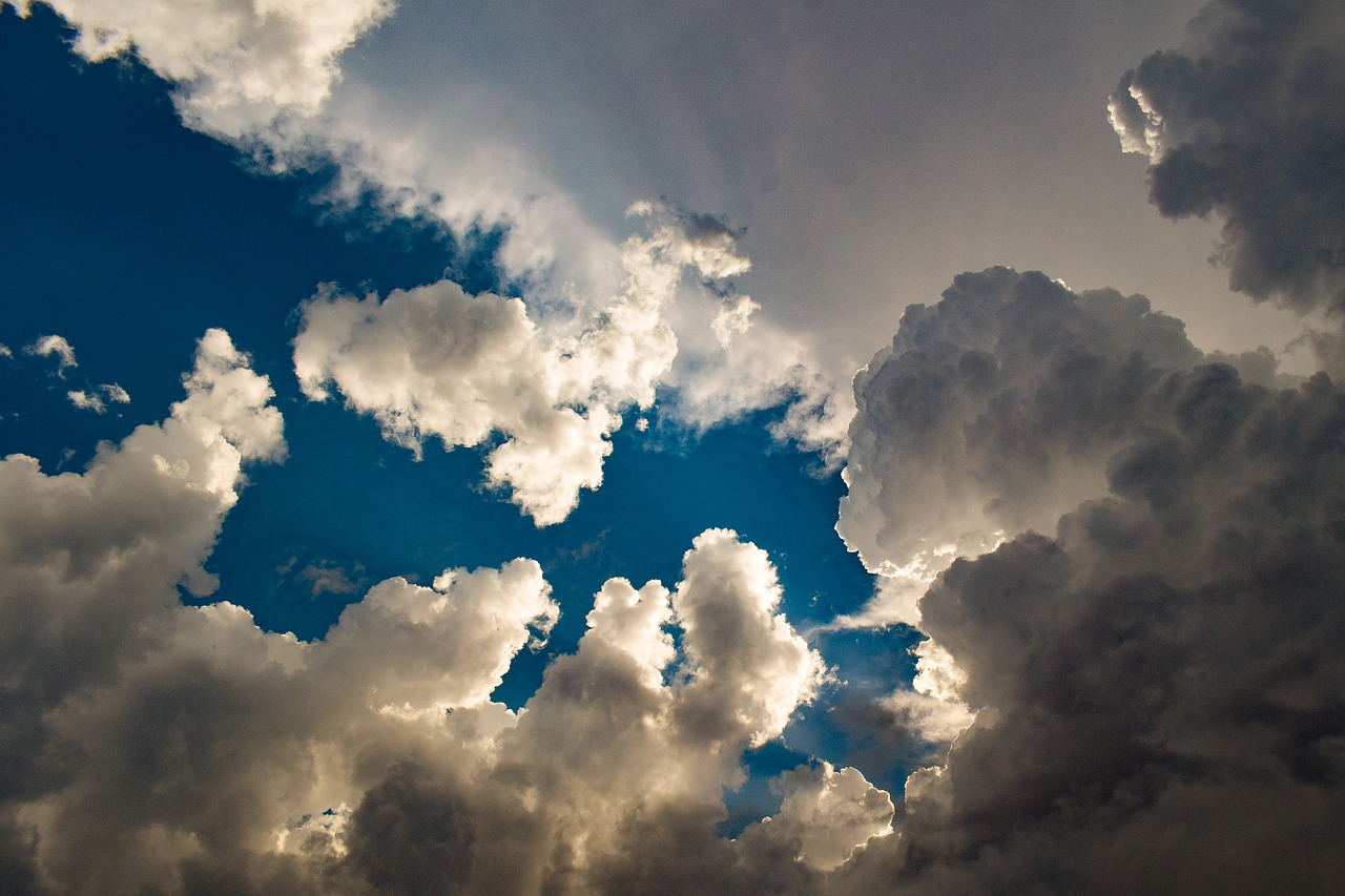 clouds  white  cumulus free photo