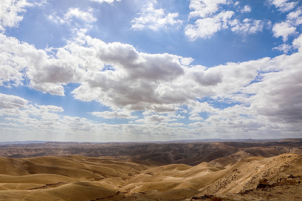 clouds  desert  landscape free photo