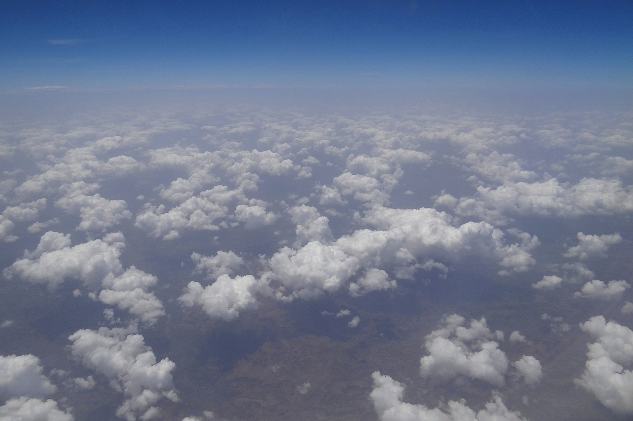 clouds stratocumulus aerial view free photo
