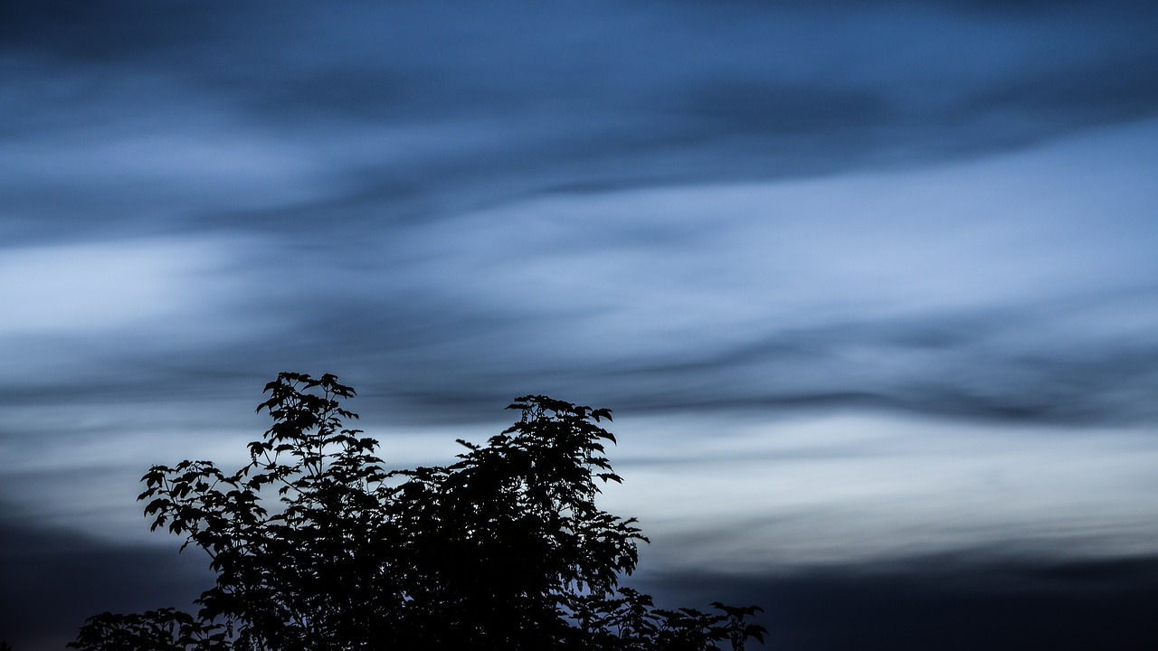clouds at night cloud phenomenon free photo