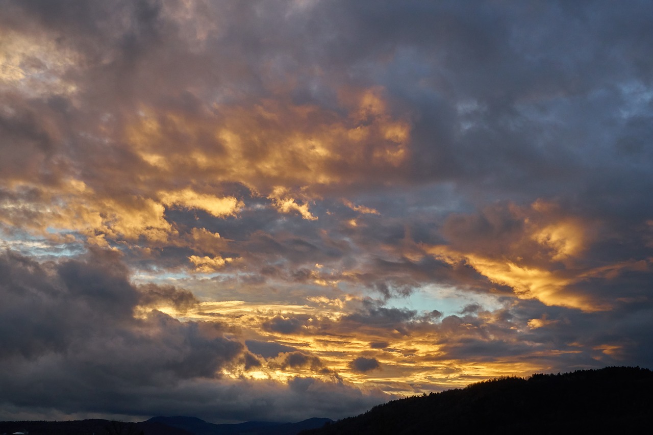 clouds  evening  sunset free photo