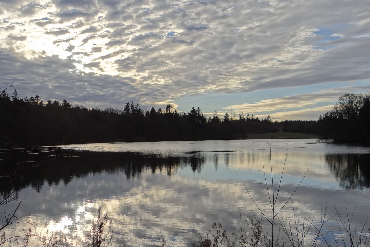 clouds  lake  natural free photo