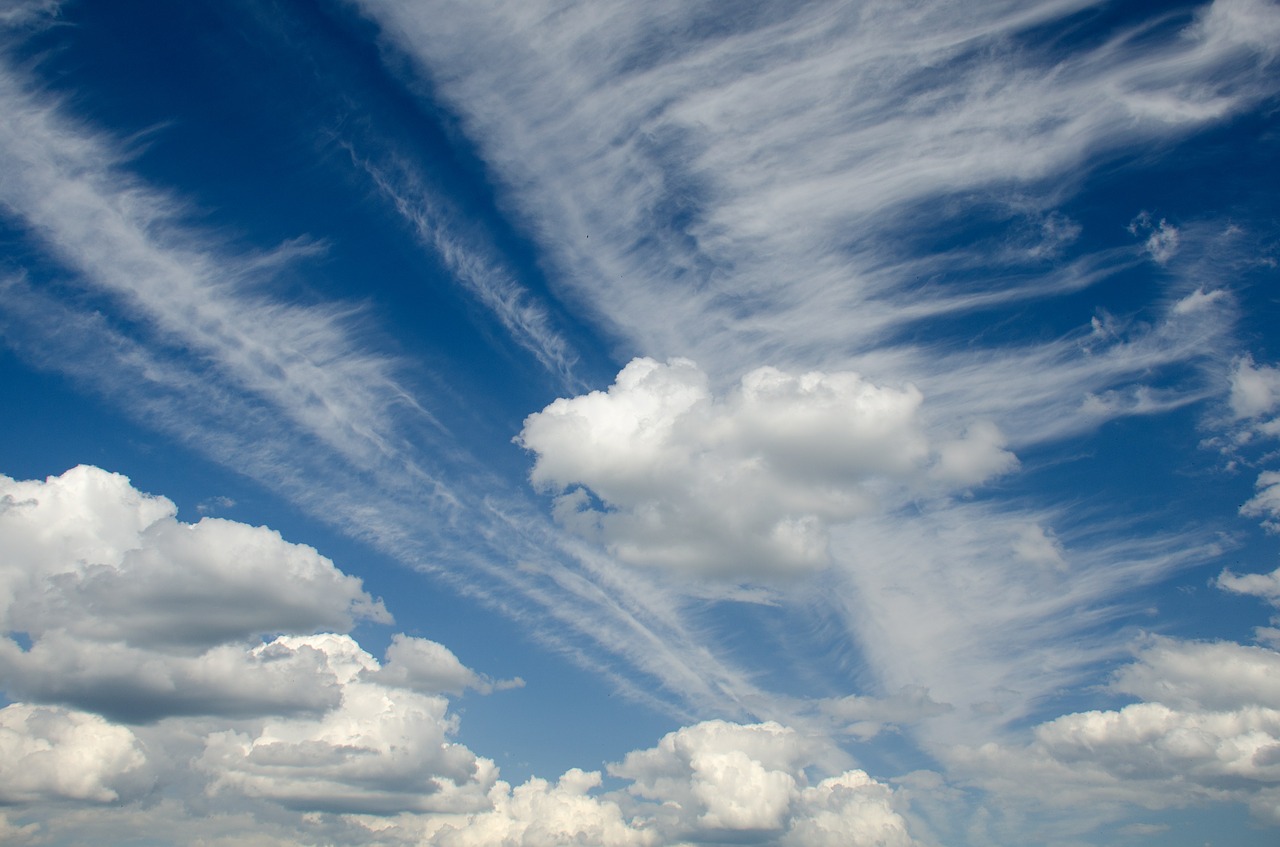 clouds cumulus cirrus free photo