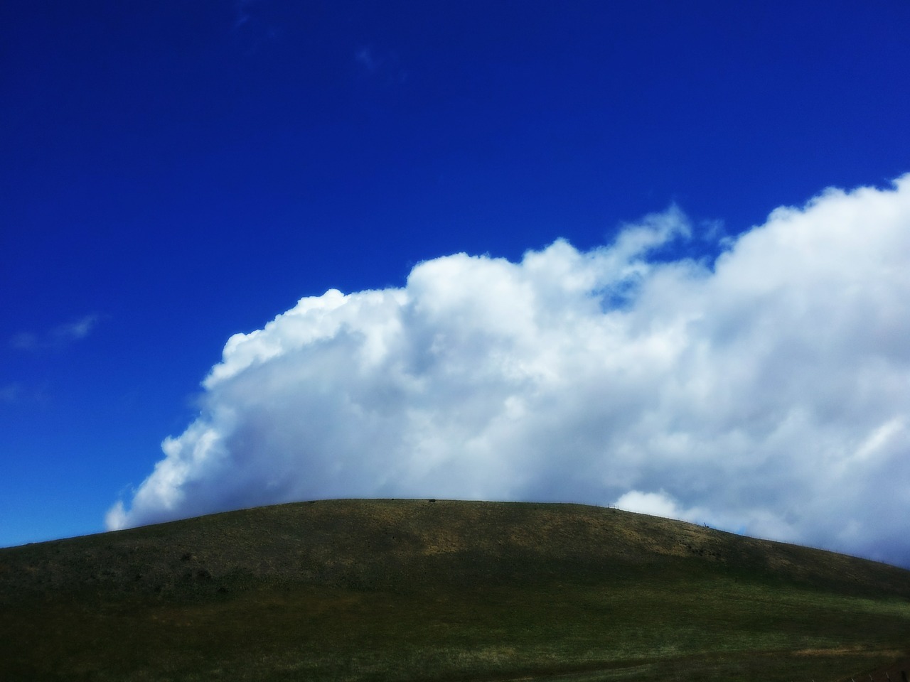 clouds white hills free photo