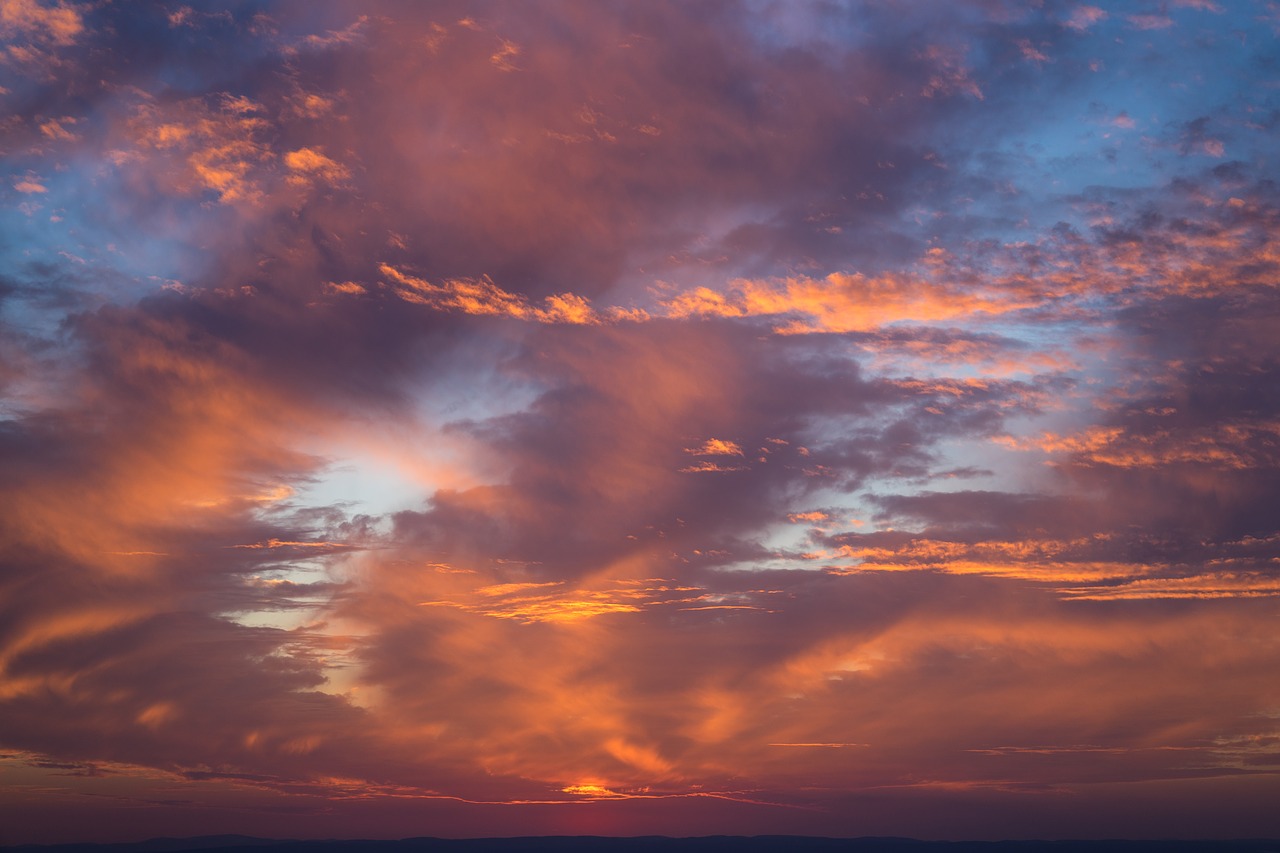 clouds  evening  dusk free photo