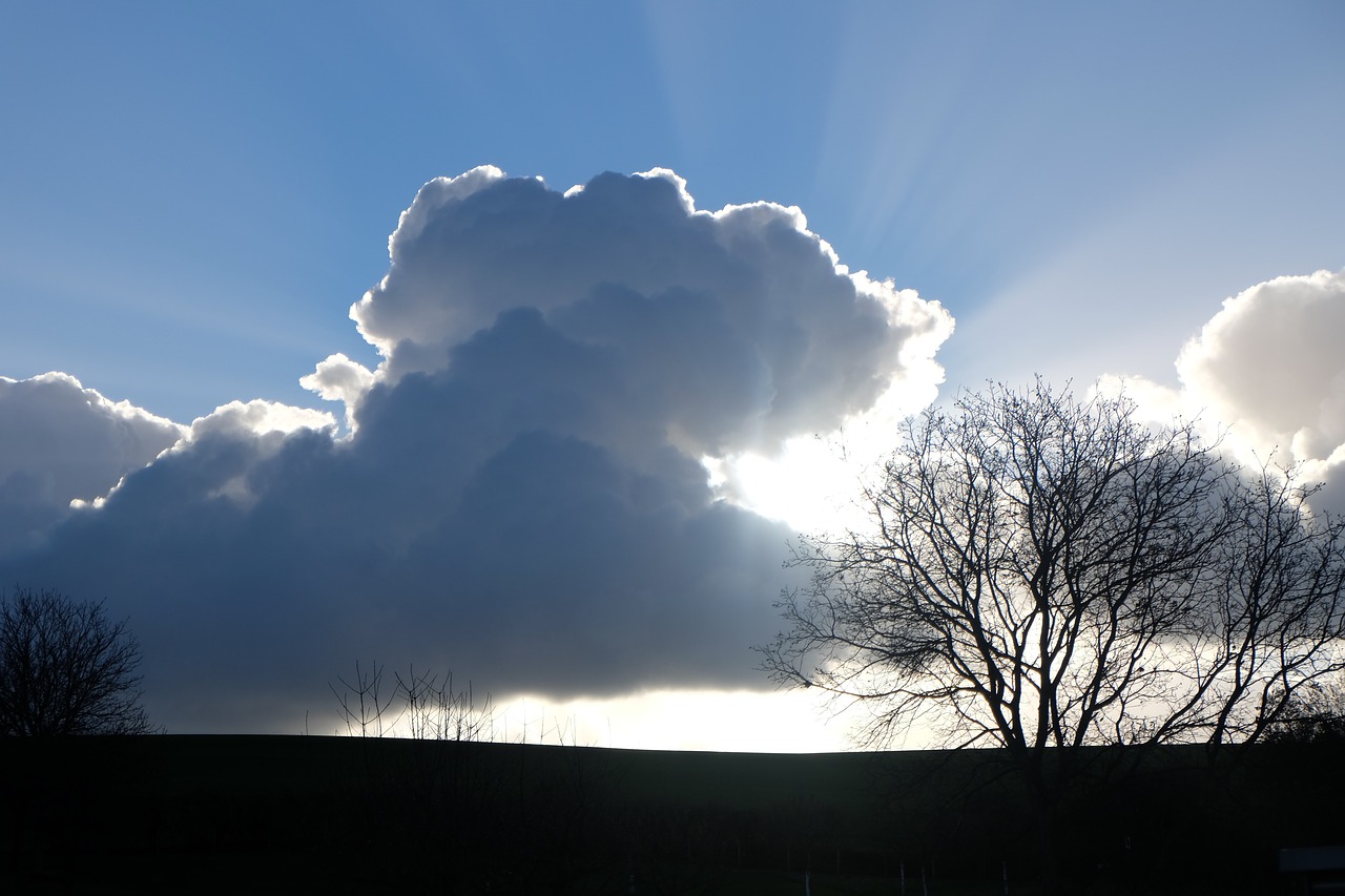 clouds  sunset  landscape free photo