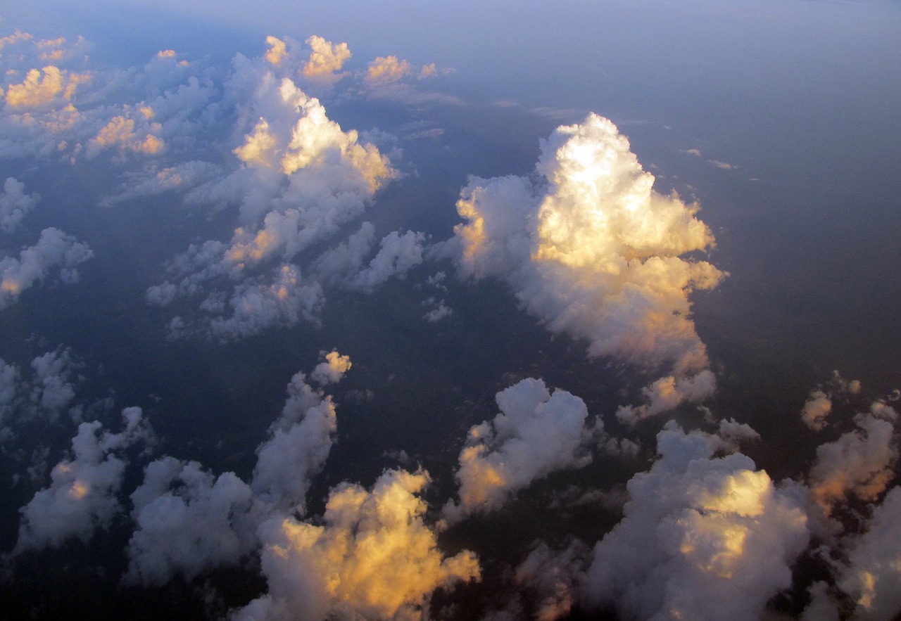 clouds sky blue free photo